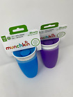 Munchkin Miracle 360 Sippy Cup - Purple/Blue - 10 oz - Pack of 2 - 12+ Months