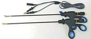 Laparoscopic Bipolar Robi Grasper Sealer Cutter With Cable Reusable Set 5mm 3Pc - Picture 1 of 8