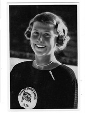 OLYMPIA 1936 Cecilia Colledge Skater Great Britain, trading card.
