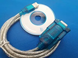 PL2303 USB 2.0 Male to RS232 Serial DB9 9 Pin Adapter Cable PC - Picture 1 of 2