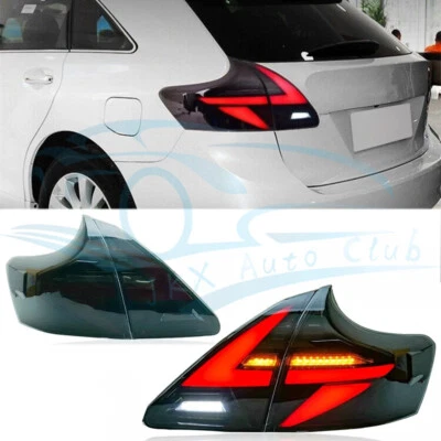 2PCS Black LED Rear Lamps Tail Lights Assembly Fit For Toyota Venza 2009-2013 c - Image 1 of 4