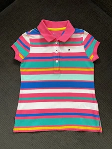 TOMMY HILFIGER Kinder Poloshirt Bunt Gestreift Gr. XS ( 4-5 J. ) wie NEU !! - Bild 1 von 1
