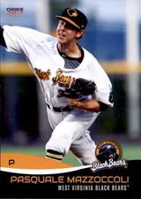2017 West Virginia Black Bears Choice #16 Pasquale Mazzoccoli Katy Texas TX Card