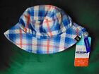 Baby Joules Sun Hat Blue check Reversible Hat age 0-6 months BNWT NEW