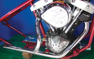 Chrome Exhaust Header Kit for Kick or Electric fits Harley Davidson - Picture 1 of 2