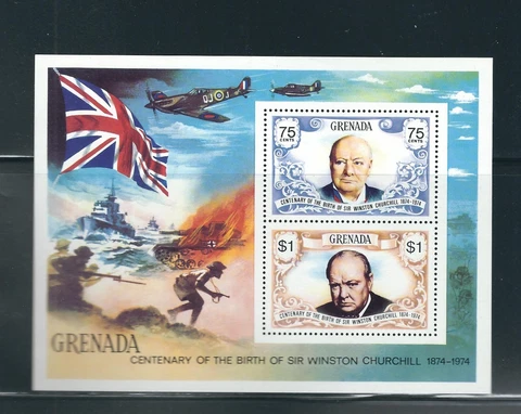 Grenada SC # 573 Sir Winston Churchill Birth Centenary . MNH Cover