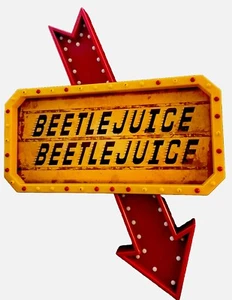 NEW Beetlejuice 26” Light Up Marquee Sign LED Prop Spirit Halloween Decoration - Picture 1 of 10