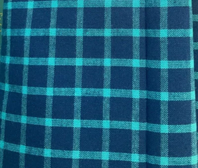 NORTHCOTT - PICCADILLY #W24430-49 CUADROS ABIERTOS AZUL MARINO/TURQUESA - POR YARDA Foto 1 de 2