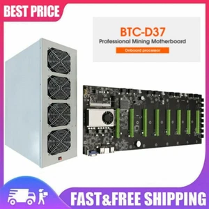 Mining Motherboard Riserless 8 GPU Bitcoin Crypto Ethereum Mining Support NEW US - Picture 1 of 11