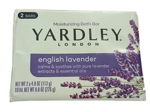 Yardley London englischer Lavendel feuchtigkeitsspendende Bar Seife 2 Riegel je 4,25 Unzen - Bild 1 von 3