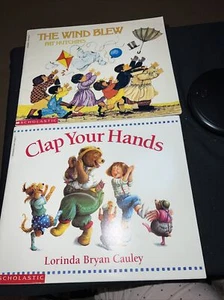 Clap Your Hands By Cauley, Lorinda & The Wind Blew By Pat Hutchins. Like New - Picture 1 of 17