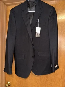 Geoffrey Beene Men's Black Classic-Fit Suit Jacket Size 38R J02562 - Picture 1 of 8