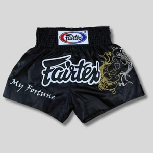 FAIRTEX MUAY THAI SHORTS BS0639 SATIN BOXEN MMA K1KIK SIZE BLACK - Bild 1 von 9