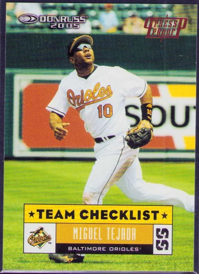 2005 Donruss Miguel Tejada 155/200 Baltimore Orioles #374 - Image 1 of 1