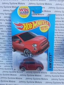 HOT WHEELS FIAT 500 MINI COUPE HW CITY RED - Picture 1 of 2