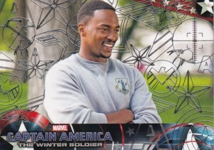 Captain America  Winter Soldier 2014 SILVER Patriotic Foil Parallel Card 5 - Picture 1 of 2