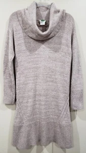 Antropologie Womens Soft Stretchy Sweater Dress Cowl Neck Tan Size S - Picture 1 of 9