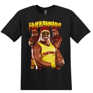 Camiseta de Lucha Hulk Hogan Hulkamania Negra S-3XL - Imagen 1 de 7