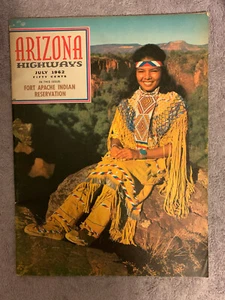 Arizona Highways July 1962,Land Of White Mountain Apache, Fort, Edgar Guenther - Foto 1 di 1