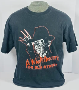 Vintage Nightmare on Elm Street Freddy Kreuger Horror T-Shirt Size L - Picture 1 of 5