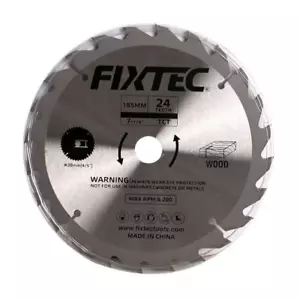 185mm x 24 T Circular Wood Cutting Saw Blade 20mm Arbor, 7000 RPM - Picture 1 of 3