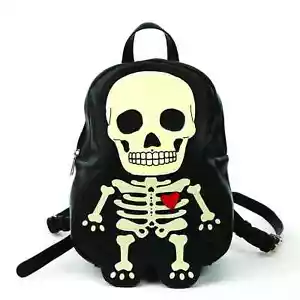 Glow in the Dark Skeleton Backpack - Picture 1 of 3