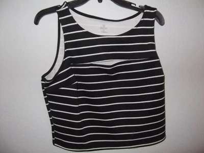 DECRETO - MUJER - CAMISETA SIN MANGAS - RAYAS NEGRAS - TALLA X-GRANDE (AC-26-253x2) Foto 1 de 2