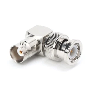 RF Coaxial Cable Adapter L-shaped BNC Male Right Angle to Female Connector - Zdjęcie 1 z 8