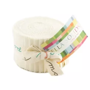 BELLA Junior Jelly Roll by MODA - White - 9900JJR98 l 2.5 inch strips - Picture 1 of 1