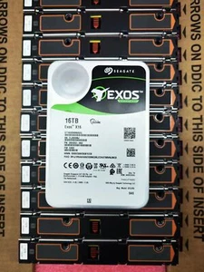 ST16000NM002G Seagate 16TB Exos X16 512e 3.5 SAS12Gbs Enterprise Hard Drive - Picture 1 of 3