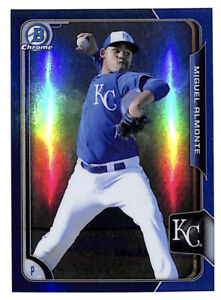 2015 Bowman Chrome Miguel Almonte 111/150 BLUE refractor rookie card Royals