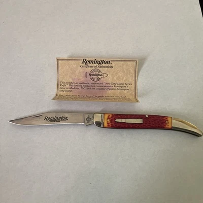 Cuchillo Remington New Tang Stamp Series #18315 con CERTIFICADO DE AUTENTICIDAD Foto 1 de 4