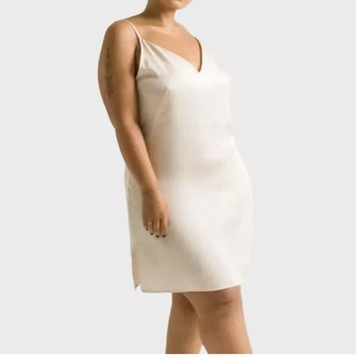 Vestido sin Mangas Ettitude Bambú Satén Avena Sostenible Tranquilo Lujo Talla Grande NUEVO Foto 1 de 4