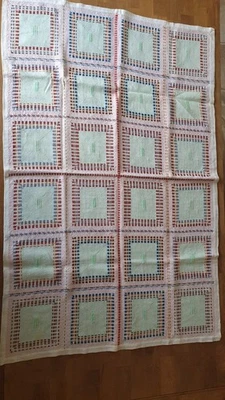  Tischdecke Leinenoptik HELLGRÜN, Baumwolle  - Bild 1 von 4