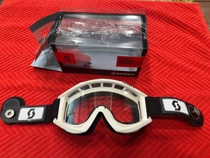 Recoil Scott Speed Strap Goggles White New Open Box Clear Lens - Picture 1 of 12