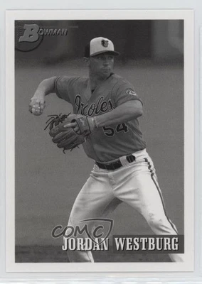 2021 Bowman Heritage Prospects Black & White Jordan Westburg #104 - Image 1 of 2