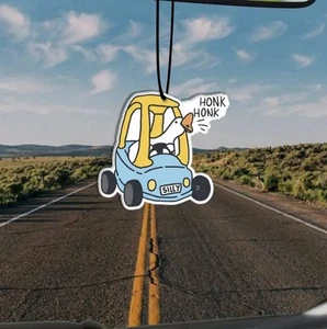 Funny Goose Car Air Freshener Honk Honk Cute Animal Blue Hanging Gift For Her - Picture 1 of 5