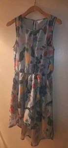 H&M HM Michelle Morin Girls 14Y+ Women’s Size XS Floral Flower Sleeveless Dress - Picture 1 of 7