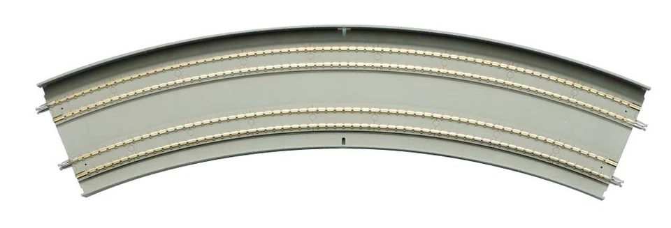 TOMIX 1168 N Gauge Double Wire Slub Curve Rail DC465 428-45-SL F 2 Piece Set - Image 1 of 1