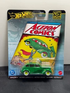 2025 Mattel Hot Wheels Pop Culture Superman Action Comics #1 Action Sedan - Picture 1 of 2