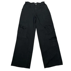 Disclosure Cargo Hose Damen 3/26 weites Bein Baggy Skater Grunge Punk Goth Y2K - Bild 1 von 10