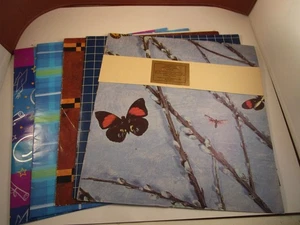 Vintage Neu aus altem Lagerbestand gemischtes Set Geschenkpapier lose Blätter Baby Schmetterling Golf - Bild 1 von 13