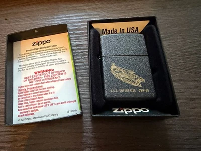 U.S.S. Enterprise CVN-65 Zippo Lighter Unstructured Mint - Image 1 of 4