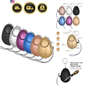 Llavero Alarma Seguridad Personal 140db Alarma Seguridad Emergencia con Luz LED... - Imagen 1 de 9