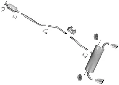 Silenciador resonador convertidor de escape para tracción delantera Ford Edge 2.0 2015-19 Foto 1 de 4