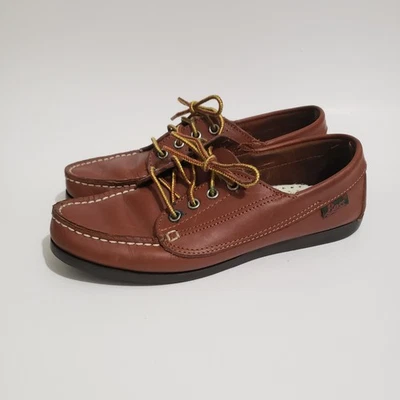 G H BASS Co CUERO Marrón MOCASINES OXFORDS Vestido Informal ZAPATOS TALLA 5Y Mantenidos  Foto 1 de 4