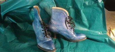 Oaktree Farms Botines Cuero Rígido Azul Talla 10. Estos solo se usaron una vez, Foto 1 de 2
