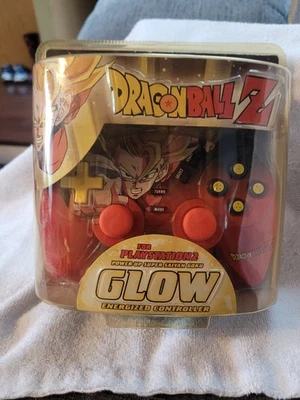 Playstation 2 PS2 NUBYTECH Dragon Ball Z DBZ Super Saiyan Goku Glow Controller - Image 1 of 4