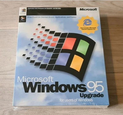 Microsoft Windows 95 Upgrade - CD Version NEW / Sealed. Immaculate. - Image 1 of 4