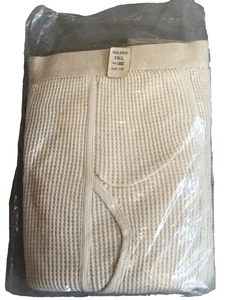 VTG Sears Men Large 38-40 Tall Long Johns Thermal Underwear Waffle Knit Cotton - Picture 1 of 14